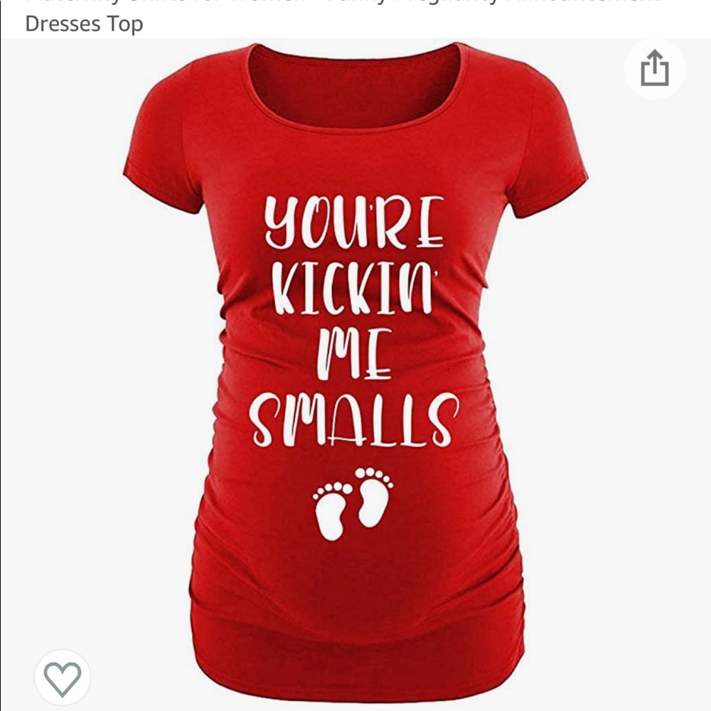 Cute maternity shirt
